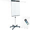 Mobiele flip-over Legamaster Sketch Pro, magnetisch bord, in hoogte verstelbaar, 2 zijarmen, stervoet, incl. startset, B 680 x H 1050 mm, zwart en wit