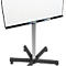 Mobiele flip-over Legamaster Sketch Pro, magnetisch bord, in hoogte verstelbaar, 2 zijarmen, stervoet, incl. startset, B 680 x H 1050 mm, zwart en wit