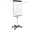 Mobiele flip-over Legamaster Sketch Pro, magnetisch bord, in hoogte verstelbaar, 2 zijarmen, stervoet, incl. startset, B 680 x H 1050 mm, zwart en wit