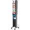 Mobiele folderhouder UNO - B 300 x D 385 x H 1675 mm - 5 legborden