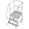 Mobiele platformtrap Krause Stabilo Professional, enkelzijdige toegang, 1x3 treden, platform 600 x 700 mm, werkhoogte 2750 mm