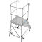 Mobiele platformtrap Krause Stabilo Professional, enkelzijdige toegang, 1x4 treden, 600 x 700 mm platform, 3000 mm werkhoogte