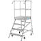 Mobiele platformtrap Krause Stabilo Professional, enkelzijdige toegang, 1x4 treden, 600 x 700 mm platform, 3000 mm werkhoogte
