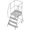 Mobiele platformtrap Krause Stabilo Professional, enkelzijdige toegang, 1x4 treden, 600 x 700 mm platform, 3000 mm werkhoogte