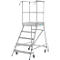 Mobiele platformtrap Krause Stabilo Professional, enkelzijdige toegang, 1x5 treden, platform 600 x 700 mm, werkhoogte 3200 mm