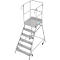 Mobiele platformtrap Krause Stabilo Professional, enkelzijdige toegang, 1x6 treden, 600 x 700 mm platform, 3450 mm werkhoogte