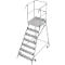 Mobiele platformtrap Krause Stabilo Professional, enkelzijdige toegang, 1x7 treden, platform 600 x 700 mm, werkhoogte 3700 mm