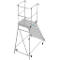 Mobiele platformtrap Krause Stabilo Professional, enkelzijdige toegang, 1x7 treden, platform 600 x 700 mm, werkhoogte 3700 mm