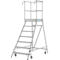 Mobiele platformtrap Krause Stabilo Professional, enkelzijdige toegang, 1x7 treden, platform 600 x 700 mm, werkhoogte 3700 mm