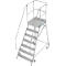 Mobiele platformtrap Krause Stabilo Professional, enkelzijdige toegang, 1x7 treden, platform 600 x 700 mm, werkhoogte 3700 mm