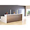 Mobiele scheidingswand , acrylglas, dikte 4 mm, B 980 x H 650 mm, incl. standpijp met voet, H 1765 mm