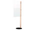 Mobiele scheidingswand , acrylglas, dikte 4 mm, B 980 x H 650 mm, incl. standpijp met voet, H 1765 mm