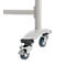 Mobile Drehtafel Franken, Querformat, 360° schwenkbar, mit Stativ, B 2000 x H 1000 mm, emailliert weiß