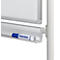 Mobile Drehtafel Franken, Querformat, 360° schwenkbar, mit Stativ, B 2200 x H 1200 mm, emailliert weiß