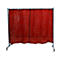 Mobile Schweißerschutzwand, 1-teilig, 0,4 mm starke Folie, EN ISO 25980, B 2100 x H 1920 mm, blau/rot