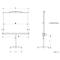 Mobile Stativleinwand Franken Pro, 2000 x 2000 mm