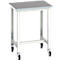 Mobile Werkbank Bott verso, Linoleum-Platte, mit Querstrebenset, B 700 x T 600 x H 930 mm, RAL 7035 Lichtgrau