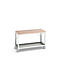Mobile Werkbank Bott verso, Multiplex-Platte, 1 Ablageboden, mit Querstrebenset, B 1500 x T 800 x H 930 mm, RAL 7035 Lichtgrau