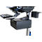 Mobiler Arbeitsplatz Ergotron StyleView® SV42-8302-2, Monitorgelenk für 1 Display bis 24', Arbeitsfläche, Tastatur-/Mausablage, integrierte Stromversorgung