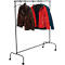 Mobiler Garderobenständer MAULlimbo, ausziehbare Seitenarme, B 1510 x T 500 x H 1560 mm, schwarz + 10 Kleiderbügel, schmutzhemmende Oberfläche, schwarz