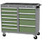 Mobiler Schubladenschrank Bedrunka+Hirth, 11 Schübe, Schiebegriff, abschließbar, bis 500 kg, B 1060 x T 500 x H 1000 mm, Stahlblech