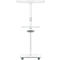 Mobiles Flipchart Nobo Move & Meet, abnehmbares Whiteboard, magnetisch, B 714 x T 1200 x H 453 mm, Stahl, weiß