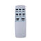 Graue Fernbedienung mit Tasten: Speed, Temp+, Mode, Sleep, Temp-, Timer, Swing, Power.