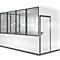 Mobiles Raumsystem WSM, L 4045 x B 2045 mm, für Innen, mit Fußboden, grauweiß RAL 9002/anthr.grau RAL 7016