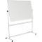 Mobiles Whiteboard Franken U-Act! Line®, Querformat, 2-seitig nutzbar, Stahl weiß emailliert & Aluminium, magnethaftend, Ablageleiste, B 1700 x H 1930 mm