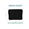 Schwarze Laptoptasche mit Maßangaben von 32,5 cm mal 24,5 cm, kompatibel mit 12,5-14 Zoll Geräten.
