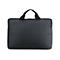 Schwarze Laptoptasche mit Griff.