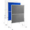 Moderationswand Legamaster ECONOMY, Filz - klappbar, blau