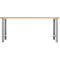 Modulare Werkbank Schäfer Shop Select, Grundeinheit, Buche Multiplexplatte, bis 500 kg, B 2000 x T 700 x H 840 mm, Weißaluminium ral 9006