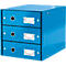 Module à 3 tiroirs Click + Store LEITZ®, en carton, bleu