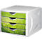 Module à 4 tiroirs Caméléon Helit, vert/herbe