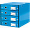 Module à 4 tiroirs Click + Store LEITZ®, en carton, bleu