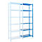 Module d'extension pour rayonnage à emboîter, avec 6 tablettes en tôle d’acier, l. 1010 x P 800 x H 3000 mm