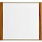 moedel deurlabel LMH, aluminium en houten frame, houtsoort naar keuze, polyester afdekking, zelfklevende montage, B 159,5 x H 150,5 mm, brons/eik