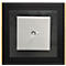 moedel deurlabel LMH, aluminium en houten frame, houtsoort naar keuze, polyester afdekking, zelfklevende montage, B 159,5 x H 150,5 mm, zwart/eiken