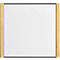 moedel deurlabel LMH, aluminium en houten frame, houtsoort naar keuze, polyester afdekking, zelfklevende montage, B 159,5 x H 150,5 mm, zwart/mapulier