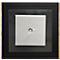 moedel deurlabel LMH, aluminium en houten frame, houtsoort naar keuze, polyester afdekking, zelfklevende montage, B 159,5 x H 150,5 mm, zwart/mapulier