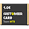 moedel deurlabel LMH, DIN A6, individueel beschrijfbaar, polyester hoes, zelfklevende montage, B 159,5 x H 105,5 mm, aluminium, zwart/mapulier