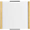 moedel deurlabel LMH, houten frame, personaliseerbaar, polyester hoes, zelfklevende montage, B 160 x H 148 mm, ahorn