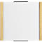 moedel deurlabel LMH, houten frame, personaliseerbaar, polyester hoes, zelfklevende montage, B 160 x H 148 mm, eik