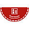 moedel Hinweisschild „Feuerlöscher Zugang freihalten“, für Fussböden, rutschhemmend, selbstklebend, L 450 x B 900 mm, PVC-Folie, rot-weiss