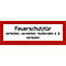 moedel Panneau de signalisation 'Porte de protection contre la fumée interdite de caler, de déplacer, d'attacher ou autres', DIN 4066, autocollant, L 74 x l 210 mm, film, rouge-noir-blanc