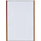 moedel Panneau mural LMH, DIN A3, format vertical, cadre en bois et aluminium, montage collé ou vissé, L 308,5 x H 422,5 mm, noir/noyer