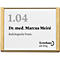 moedel plaque de porte LMH, DIN A6, inscriptible individuellement, couverture polyester, montage adhésif, L 159,5 x H 105,5 mm, aluminium, bronze/érable