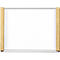 moedel plaque de porte LMH, DIN A6, inscriptible individuellement, couverture polyester, montage adhésif, L 159,5 x H 105,5 mm, argent/érable