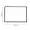 Tableau noir rectangulaire de dimensions 105,5 mm x 150,5 mm.